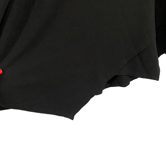 n: PHILANTHROPY Black Asymmetrical Hem Long Sleeve Black Sweatshirt Size XS / S - Picture 4 of 8